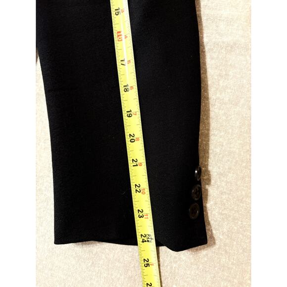 Tallia Sartoria Pure Worsted  Wool Men’s Size 46R Black Single Button Blazer EUC - Picture 8 of 11